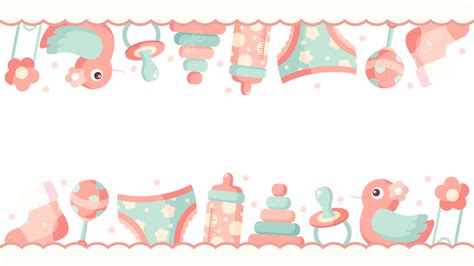 Cute And Colorful Baby Border Baby Frame Cute Png Transparent