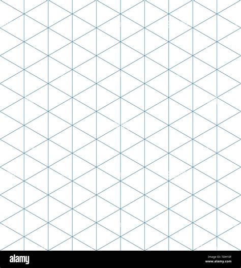 Isometric Graph Paper Background Seamless Pattern Vector Illustration