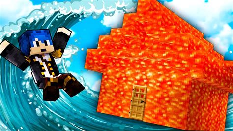 Minecraft Ita Casa Di Lava Vs Tsunami Youtube