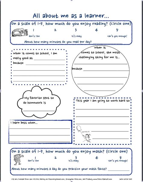 33 Pedagogic All About Me Worksheets