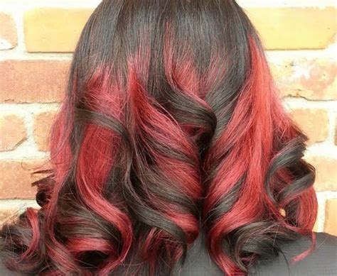 Ombre On Fire By Shellie M Cheveux Ombré Rouge Images Coiffure