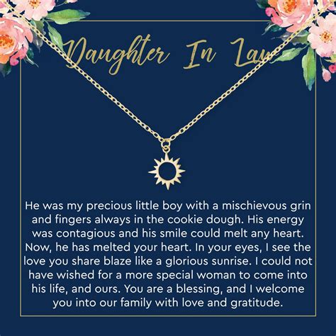 Daughter In Law Sun Pendant Necklace In 2020 Daughter In Law Ts