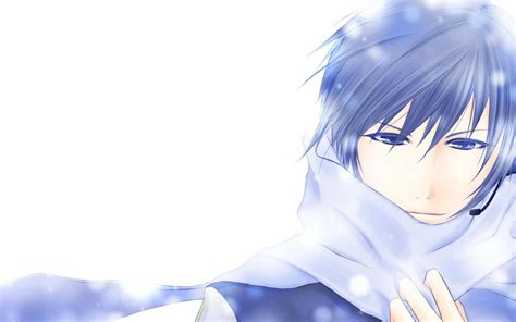Download Blue Haired Cool Boy Anime Wallpaper