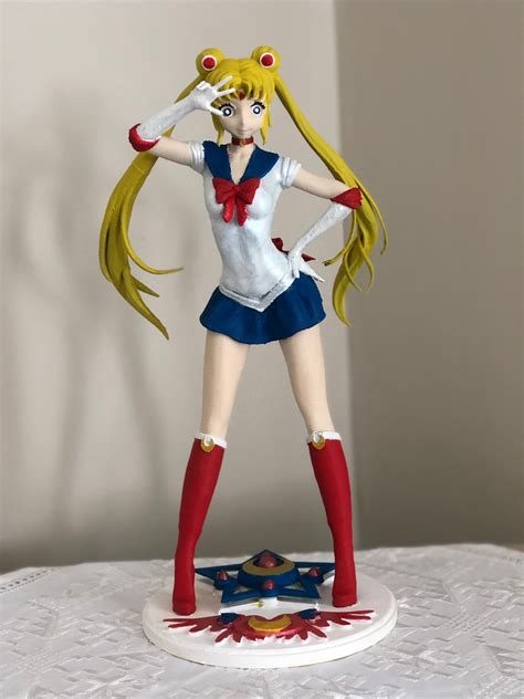 Fan Made Sailor Moon Figurine 3d Printed Etsy Uk