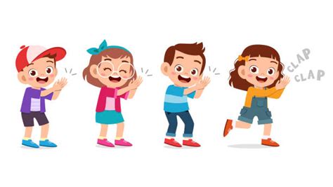 Kids Clapping Illustrations Royalty Free Vector Graphics And Clip Art