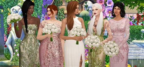 Sims 4 Bridesmaid Cc Dresses And Pose Packs Fandomspot