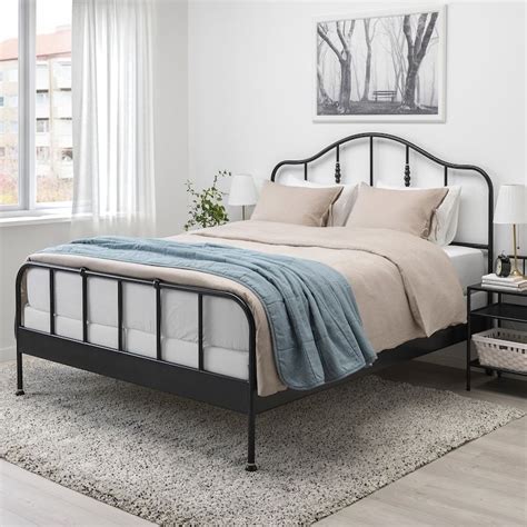 Sagstua Bed Frame Blackespevär Queen Ikea Iron Bed Frame Bed
