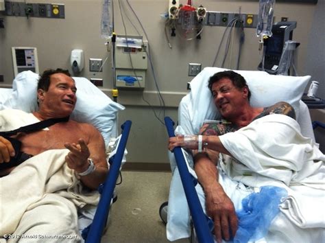 Schwarzenegger And Stallone In Hospital After ‘expendables 2 And ‘the