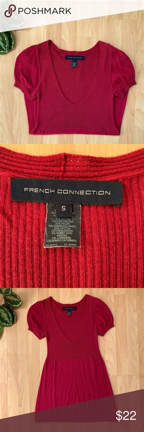 French Connection Cashmere And Angora Sweater S Angora Sweater