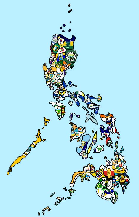 Flag Map Of The Philippines Including Provinces More Info On Comments