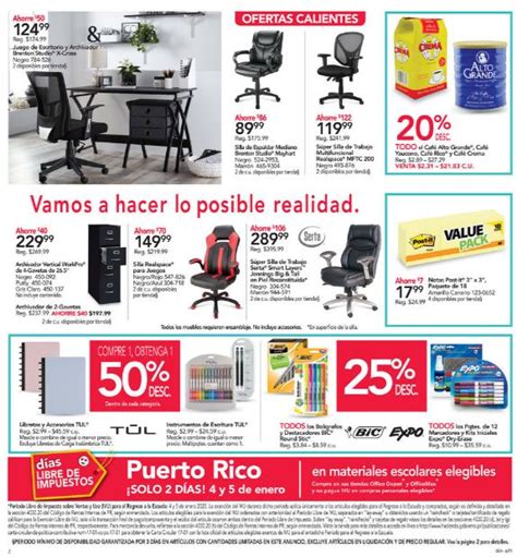 Ahorros Diarios Usando Cupones Especiales Válidos En Las Tiendas Officemax Officedepot Pr Del