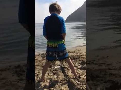 Boy Pees On Public Beach In Broad Daylight Youtube