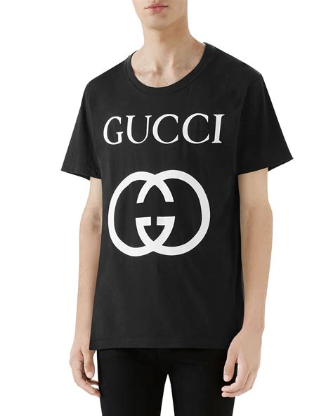 Gucci Mens Wrinkle Logo T Shirt Neiman Marcus