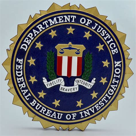 Department Of Justice Federal Bureau Of Investigation