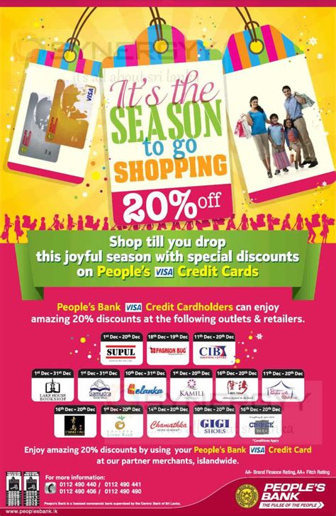 See the best & latest hsbc credit card promotion singapore on iscoupon.com. 20% off for People's Bank Credit Card - Promotion valid till 31st December 2014 - SynergyY