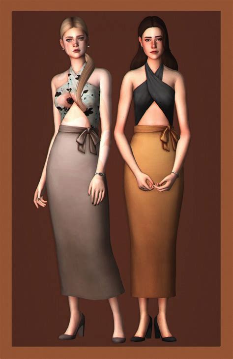 Homewrecker Dress ♡ Adrienpastel On Patreon Dresses Sims 4