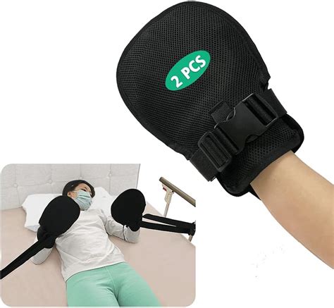 Bed Restraints Mitts Safety Hand Control Medical Mittens Dementia