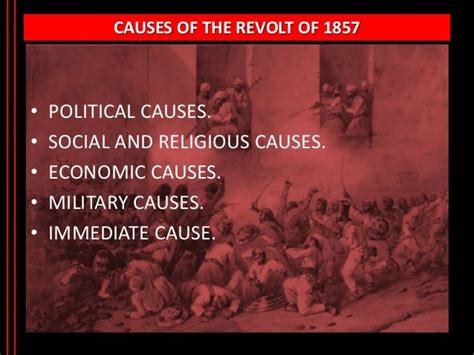 The Causes Of Revolt Of 1857