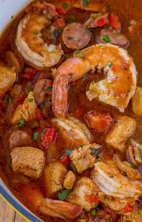 Easy Jambalaya Chicken Shrimp And Andouille Recipe Video Dinner