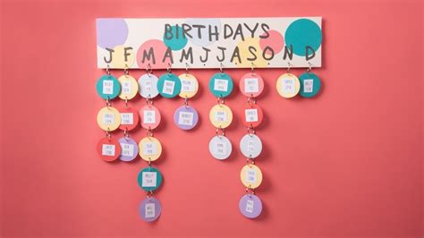 Diy Classroom Birthday Calendar Ellison Education Youtube