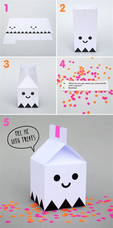 Ghost Treat Boxes Tutorials Kid And Halloween Kids