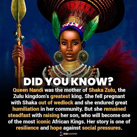 Did You Know Queen Nandi Was The Mother Of Shaka Zulu The Zulu Kingdom S Greatest King She