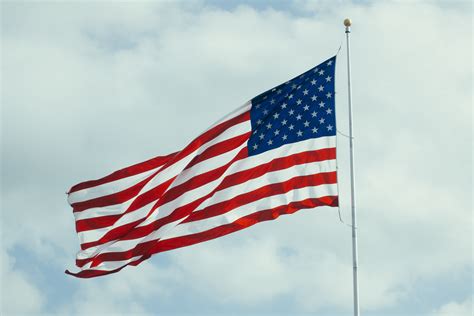 Free Images Cloud Wind Red Stars And Stripes Flagpole American