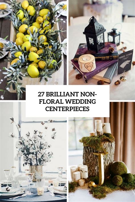 27 Brilliant Wedding Centerpieces Without Flowers