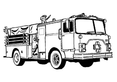 16 fire truck coloring pages print color craft and. Firefighter Awesome Fire Truck Coloring Page : Coloring Sky