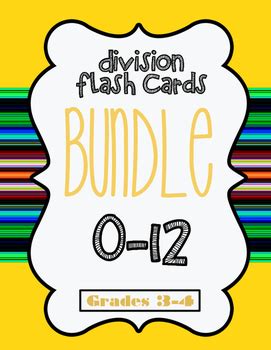 Maybe you would like to learn more about one of these? Division Flash Cards 0-12 by Kelli Shopp | Teachers Pay Teachers