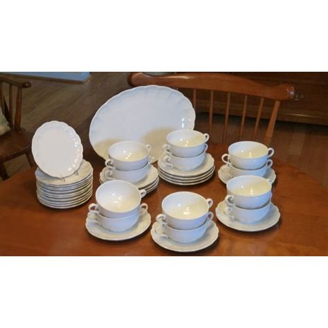1980s Kaiser Romantica White Porcelain China Dinnerware 125 Piece