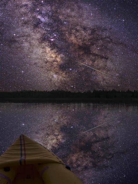 Free Download Boats Milky Way Lakes Night Sky Wallpaper 66601