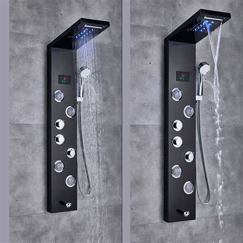 Augusts 44 Shower Panel With Adjustable Shower Head Wayfair