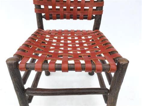 We did not find results for: Six Old Hickory Dining Chairs with Woven Cognac Saddle ...