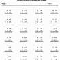 Division With Fractions Worksheets