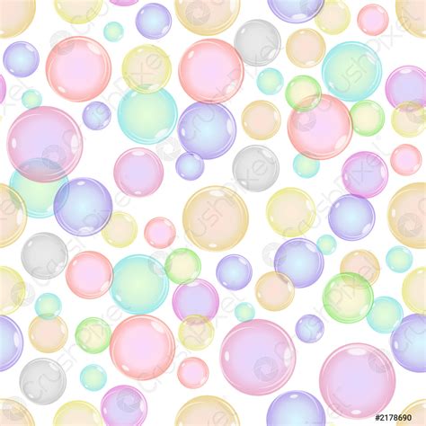 Seamless Colorful Bubbles Pattern Stock Vector 2178690 Crushpixel