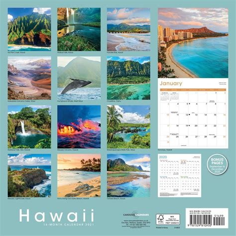 Hawaii Wall Calendar