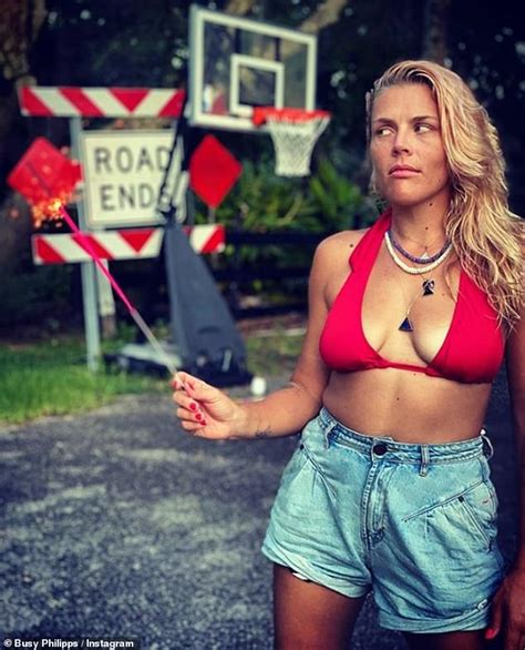 Busy Philipps Shows Off Her Incredible Figure In A Plunging Red Bikini