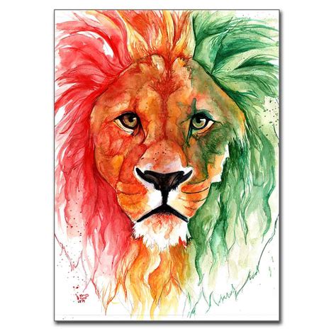 It gives the conversion results of centimeters to inches based on a range of 0.01cm to 100cm. "Lion of Judah" 5" x 7" Print (13cm x 18cm) | LauraSladeArt
