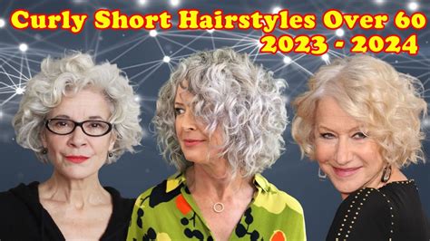 Curly Short Hairstyles For Women Over 60 In 2023 2024 Youtube