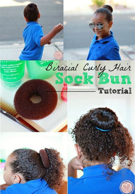This is a daisy and cute fishtail braided hairstyle which can be created within a few steps. Curly Hair Buns: Sock Bun Tutorial for Girls Hairstyles