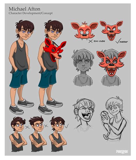 Michael Afton - Character Development/Concept by PinkyPills on DeviantArt