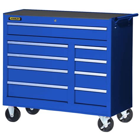 Stanley 42 Inch 9 Drawer Cabinet In Blue The Home Depot Canada