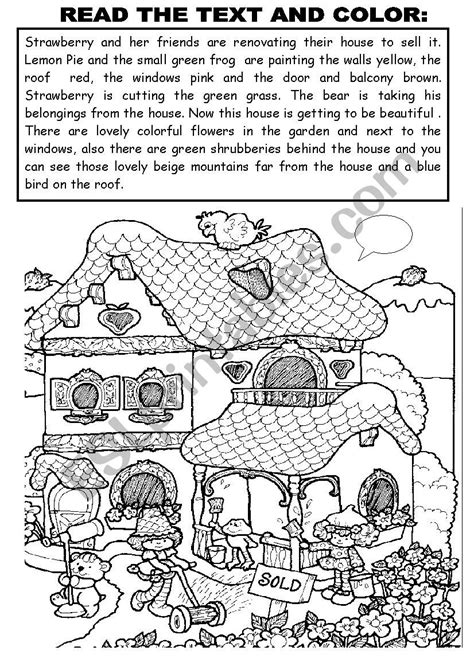Read And Colour Worksheets Kg Grade 1