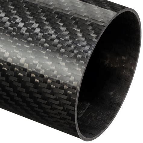 60mm 57mm Woven Finish Carbon Fibre Tube 1m 2m Easy Composites