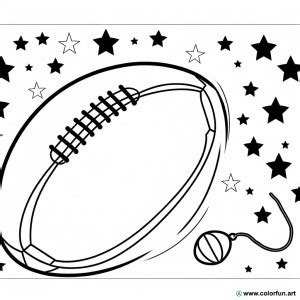 Coloriage D Un Ballon De Rugby T L Charger Ou Imprimer Gratuitement