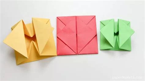 Origami Envelope Box Instructions In 2020 Pudełko