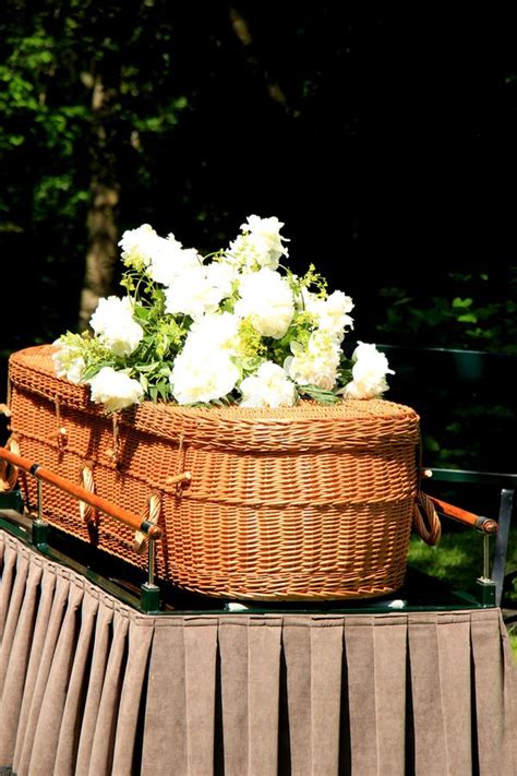 A Willow Casket Contemporary Style Stock Image Image Of Crematorium