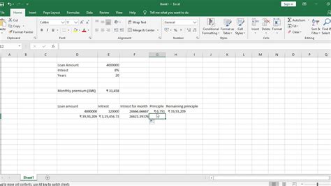 Excel knows to automatically reference the cells on the other sheet. Loan Monthly Premium ( EMI ) Calculation in Excel ...