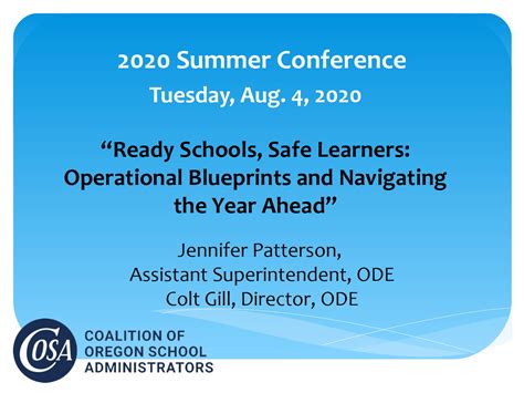 2020 Summer Conference Coalition Of Oregon School Administrators